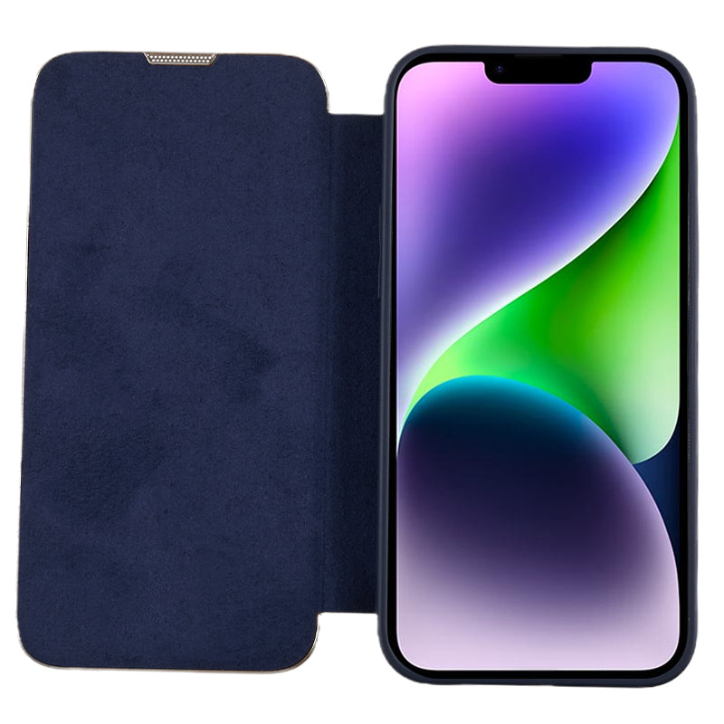 Pro iPhone 14 Plus PU kůže PC TPU kryt stojanu na telefon Pouzdro na galvanické pokovování mobilního telefonu Pro iPhone 14 Plus PU kůže PC TPU kryt stojanu na telefon Pouzdro na galvanické pokovování mobilního telefonu